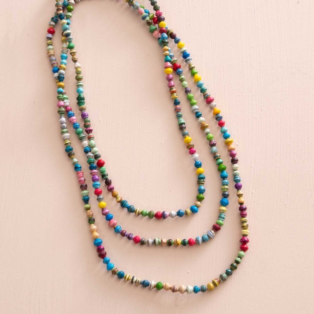 Final SALE ✨ Noonday Dainty Paper Bead Necklace